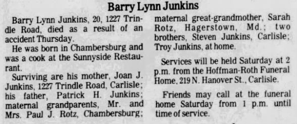 Clipping from The Sentinel